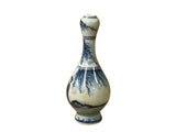 6" Oriental Blue White Scenery Graphic Small Porcelain Art Vase ws5053S