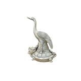 Vintage Off White Porcelain Crane on Dragon Turtle Fengshui Figure ws5079S