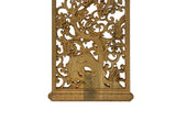 Rectangular Oriental PlumBlossom Bird Motif Wood Wall Panel Plaque ws3612S