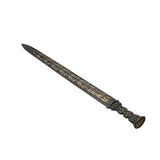 Chinese Black Mixed Material Sword Shape Fengshui Display Art ws3317S