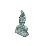 Chinese Rustic Oxidized Patina GuanYin Bodhisattva Metal Buddha Statue GB001S