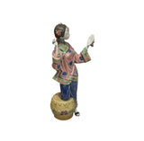 Chinese Porcelain Qing Style Dressing Holding Mirror Lady Figure GB053S