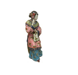 Chinese Porcelain Qing Style Dressing Holding Fan Lady Figure GB055S