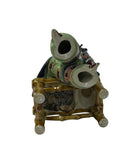 Chinese Porcelain Qing Style Dressing Holding Pipa Lady Figure GB058S