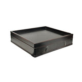 Oriental Small Drawers Dark Brown Rectangular Accent Treasure Chest Box GB282S