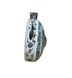 Chinese Flask Moon Copper Red Dragon Phoenix Porcelain Art Vase GB591S