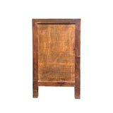 Distressed Light Teal Color Slim End Table Nightstand Cabinet GB594S