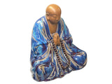 Fine Chinese Shiwan-Style Ceramic Luohan Amitabha in Deep Sea Glaze GB653S