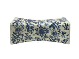 Chinese Blue White Porcelain Flowers Pillow Shape Display Art GB665S