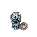 20" Chinese Blue White Flower Vases Scroll Pattern Porcelain Temple General Jar GB820S