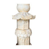 Chinese Marble Stone Carved Stack Pagoda Buddha Tower Statue cs7650S