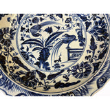 Chinese Blue & White Porcelain Birds Flowers Display Charger Plate ws3091S