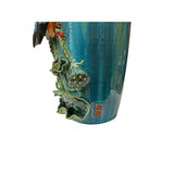 Chinese Turquoise Dimensional Flower Bird Holder Pot Art Vase ws3075S
