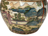 Vintage Chinese Canton Famille Rose Enamel Small Porcelain Pot GB767S