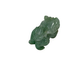 1" Tiny Jade Stone Carved Fortune Pixiu Display Figure Pendant GB771S