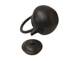 Chinese Handmade Dark Brown Zisha Clay Arch Handle Display Teapot Art GB778S