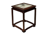 Square Dream Stone Inlaid Rosewood Slender Legs Display Stand GB788S