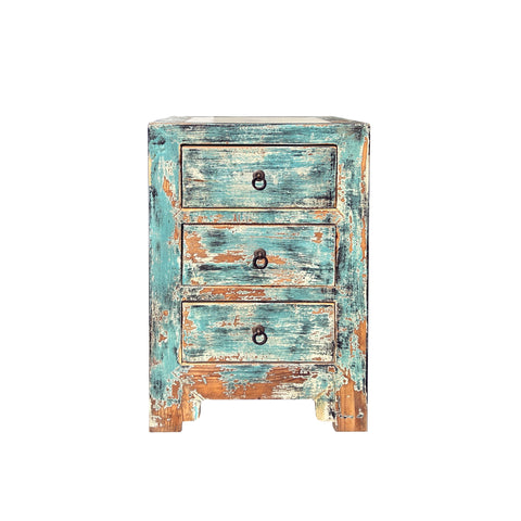 End Table With Three Drawers