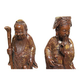 Chinese Fine Bronze Metal SanXing ( 3 Deities ) Fu Lu Shou Statue Set cs3865S