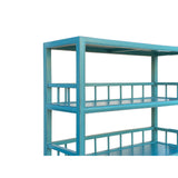 Turquoise Fountain Blue 5 Shelves 2 Drawers Bookcase Display Cabinet cs7829S