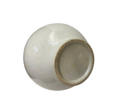 Vintage Off White Glaze Gourd Shape Pottery Ceramic Pot Vase JK225S
