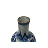 Oriental Blue White Crackle Base Phoenix Porcelain Art Vase JK281S