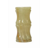 White Brown Onyx Stone Carved Slim Round Shape Display Vase ws3189BS