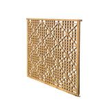 Vintage Restored Oriental Zen Geometric Rustic Raw Wood Wall Panel ws3348S