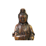 Quality made Heavy Bronze Standing Guan YIn - Bodhisattva Statue With Vitarka Mudra And Holly Vase cs2785S