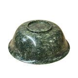 Vintage Chinese Natural Green Stone Round Bowl Display Art ws4311S