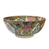 Chinese Vintage Famille Rose People Scenery Porcelain Art Bowl ws4399S