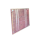 Vintage Rustic Pink Square Rectangular Grid Geometric Wood Wall Panel ws4555S