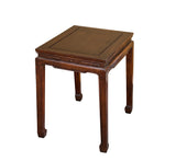 Chinese Brown Simple Ming Style Rectangular Altar Foyer Side Console Table ws4663S