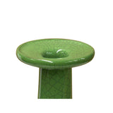 Orient Crackle Pattern Verdant Green Color Pottery Ceramic Vase ws4701S