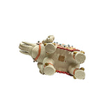 Ceramic Elephant Trunk Up Ingot Delicate Accent Decor Figure ws4708S