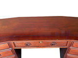 Oriental Brown Rosewood Drawers Base Plank Top Office Writing Desk ws4731S