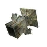 Green Gray Stone Carved Ritual Fengshui Ding Display Art ws4789S