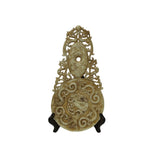 Chinese Stone Ancient Style Motif Carving Decor Display Plaque Art ws4791S