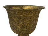 Handmade Brass Metal Color Floral Motif Cup Shape Display ws4793S