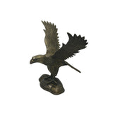 Handmade Artistic Bronze Metal Color Flying Eagle Display Figure ws4795S