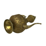 Handmade Artistic Brass Metal Color Wine Jar Shape Display Figure ws4796S