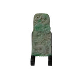 Natural Stone Dragon Motif Carving Display Plaque Art ws4799S