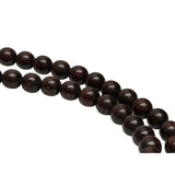 Natural Dark Brown Wood Grain 108 Beads Hand Rosary Praying Chain ws4878S