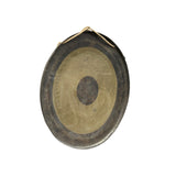 23.5" Vintage Oriental Mixed Metal Round Gong Display ws4910S