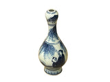6" Oriental Blue White Scenery Graphic Small Porcelain Art Vase ws5053S