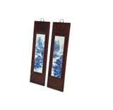 Set 4 Chinese Blue White Landscape Porcelain Painting Wall Panels GB076S