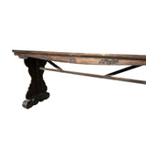 Vintage Oriental Natural Brown Ru Yi Relief Carving Altar Console Table GB236S