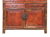 Vintage Brown Oriental Open Bars Doors Display Curio Cabinet Bookcase GB259S