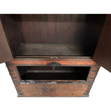 Oriental Brown Black Hardware Drawers Accent Storage Cabinet GB288S