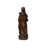 Vintage Chinese Boxwood Carved General Guan Kwan Kong Figure GB302S